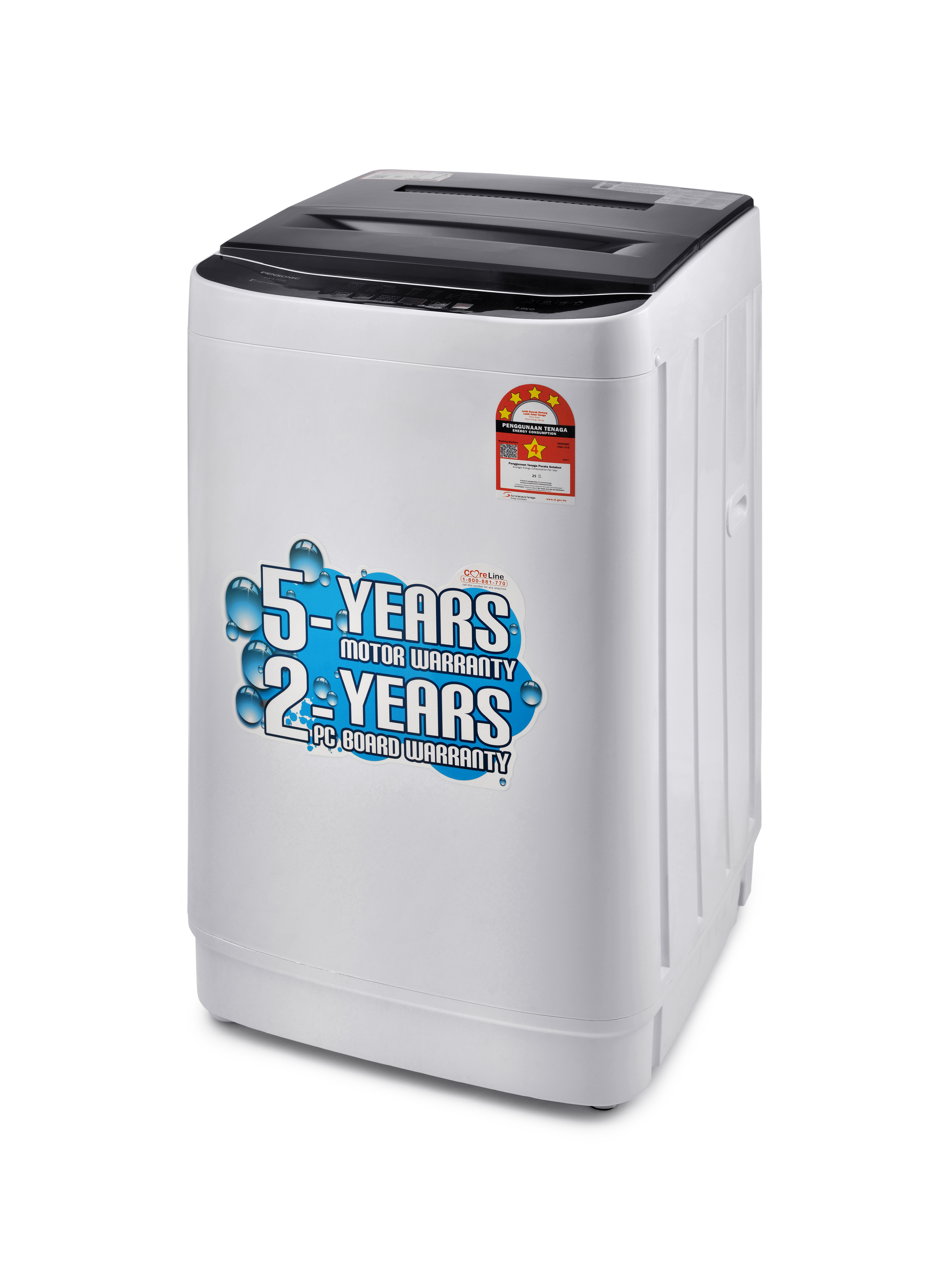 Pensonic Fully Auto Washing Machine 7Kg | PWA-7018